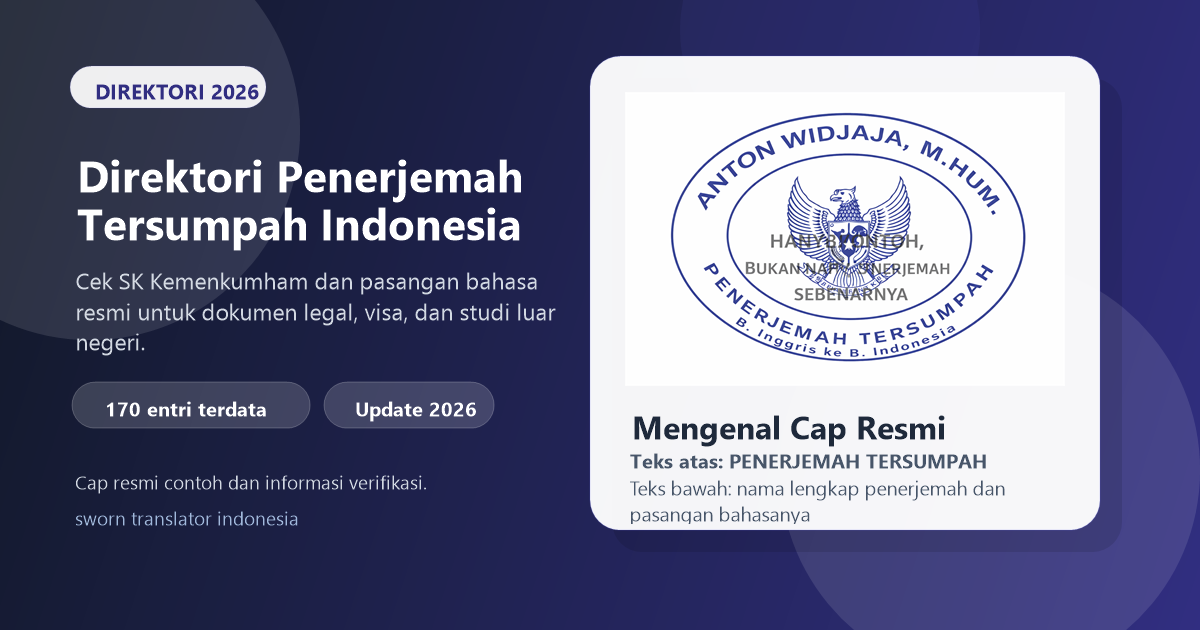 Preview panduan penerjemah tersumpah Indonesia